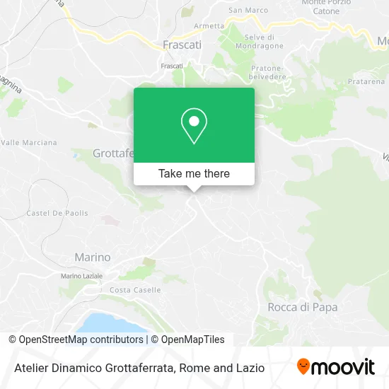 Atelier Dinamico Grottaferrata map