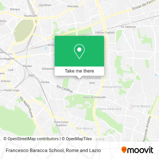 Francesco Baracca School map