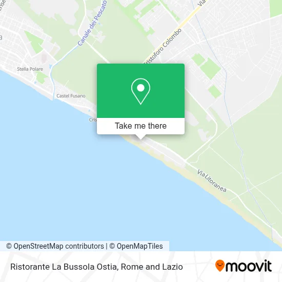 Ristorante La Bussola Ostia map