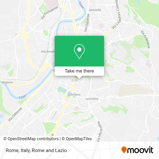 Rome, Italy map
