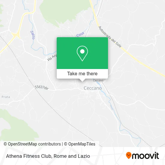 Athena Fitness Club map
