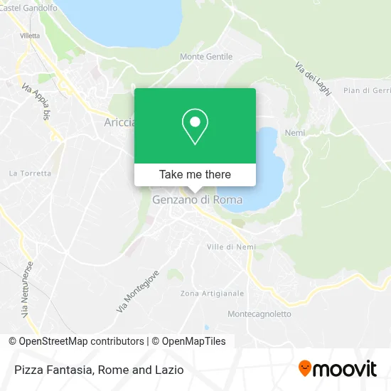 Pizza Fantasia map