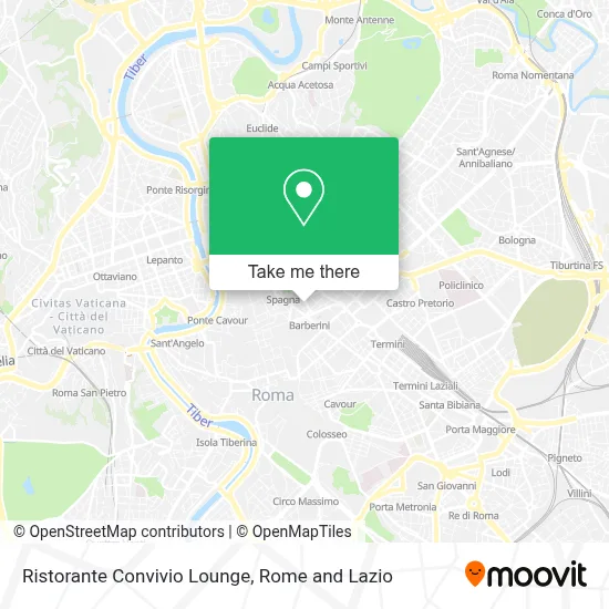 Ristorante Convivio Lounge map