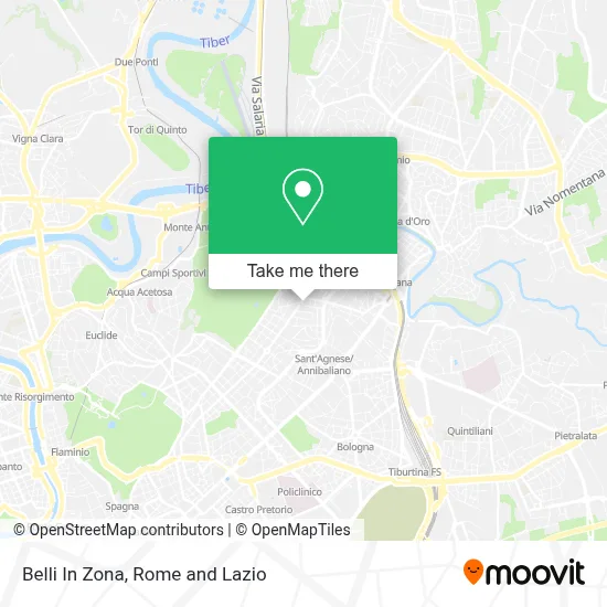 Belli In Zona map