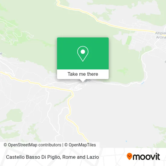Castello Basso Di Piglio map