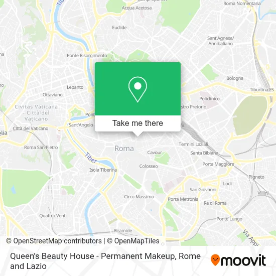 Queen's Beauty House - Permanent Makeup map