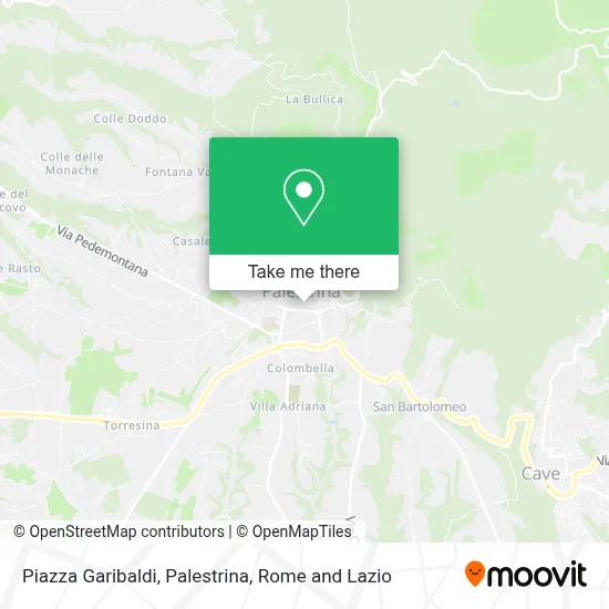 Piazza Garibaldi, Palestrina map