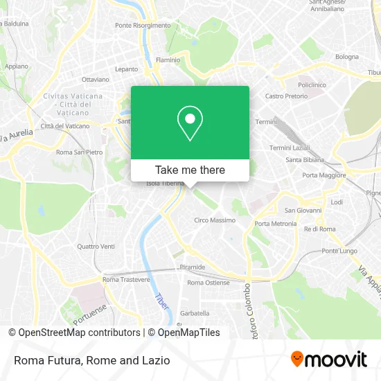Roma Futura map
