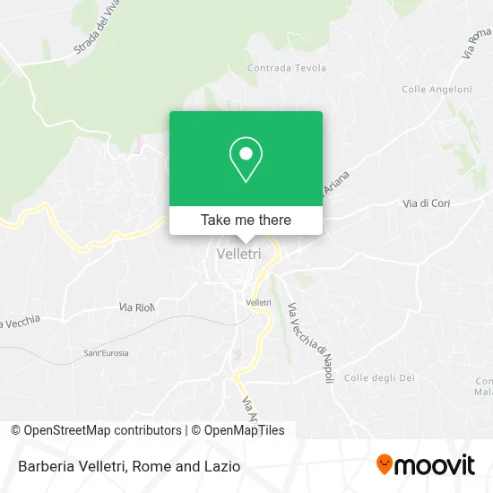 Barberia Velletri map