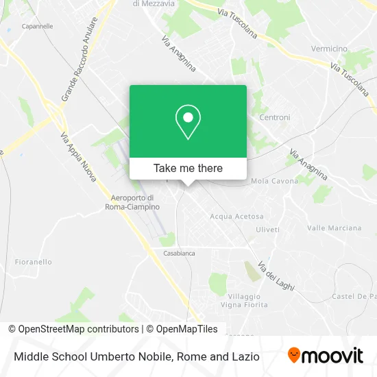 Middle School Umberto Nobile map