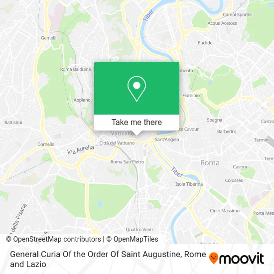 General Curia Of the Order Of Saint Augustine map