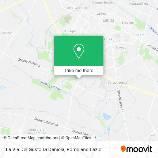 La Via Del Gusto Di Daniela map
