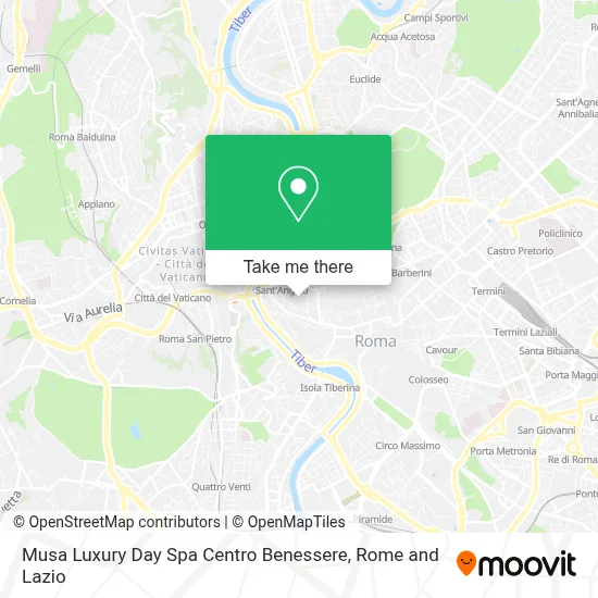 Musa Luxury Day Spa Centro Benessere map