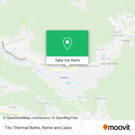 Tito Thermal Baths map
