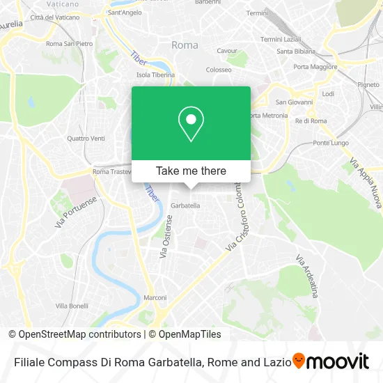 Filiale Compass Di Roma Garbatella map