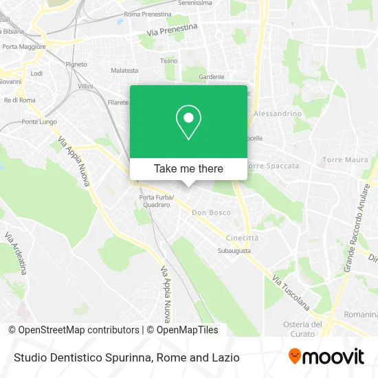 Studio Dentistico Spurinna map