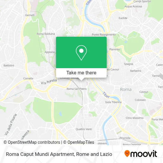 Roma Caput Mundi Apartment map