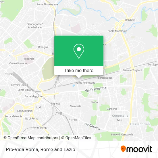 Pró-Vida Roma map