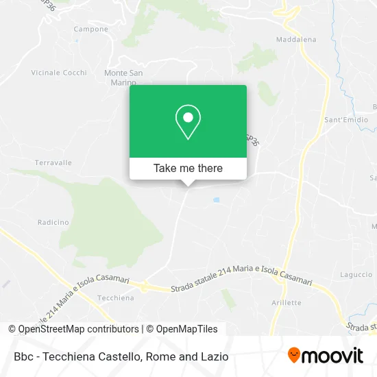 Bbc - Tecchiena Castello map