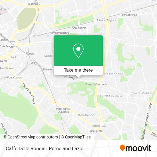 Caffe Delle Rondini map