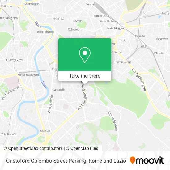 Cristoforo Colombo Street Parking map