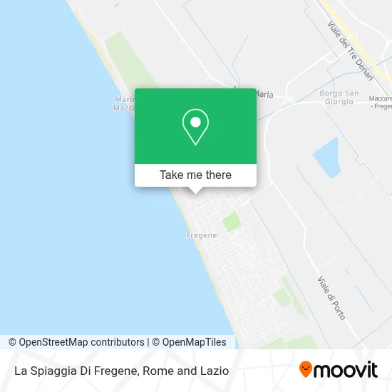 La Spiaggia Di Fregene map