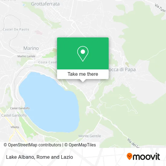 Lake Albano map