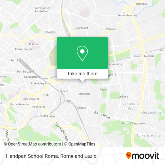 Handpan School Roma map