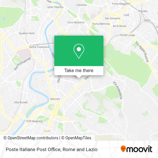 Poste Italiane Post Office map