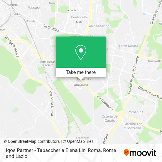 Iqos Partner - Tabaccheria Elena Lin, Roma map