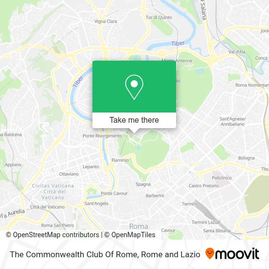 The Commonwealth Club Of Rome map