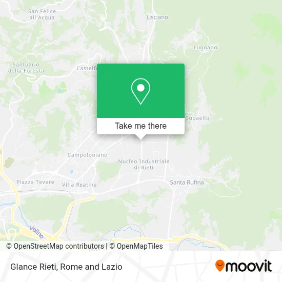 Glance Rieti map