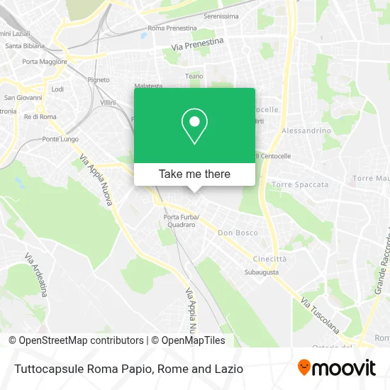 Tuttocapsule Roma Papio map
