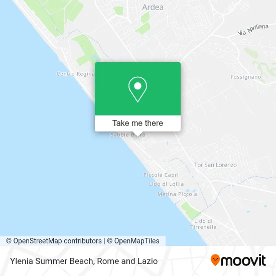 Ylenia Summer Beach map
