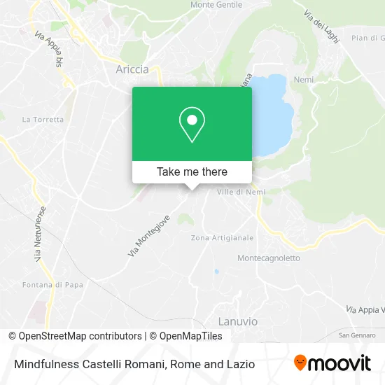 Mindfulness Castelli Romani map