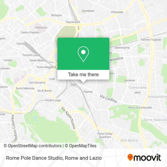 Rome Pole Dance Studio map
