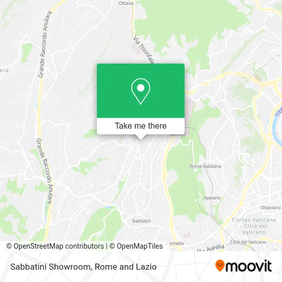 Sabbatini Showroom map