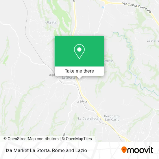 Iza Market La Storta map