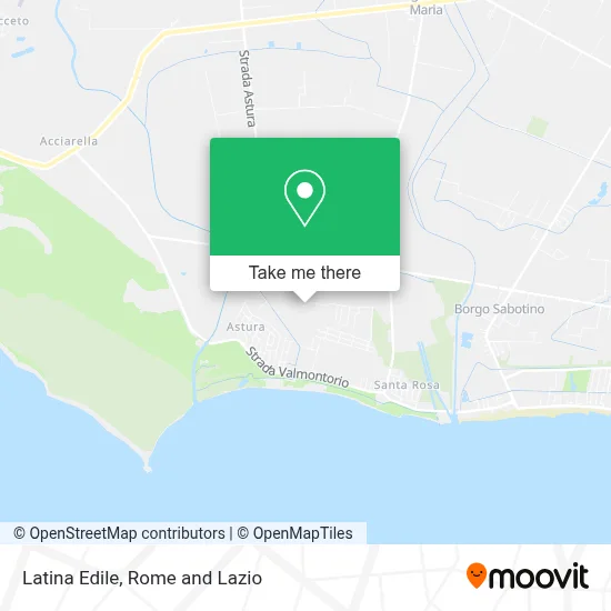 Latina Edile map