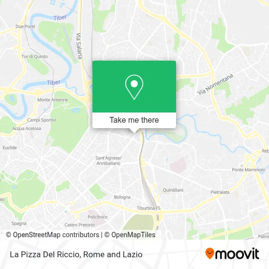 La Pizza Del Riccio map