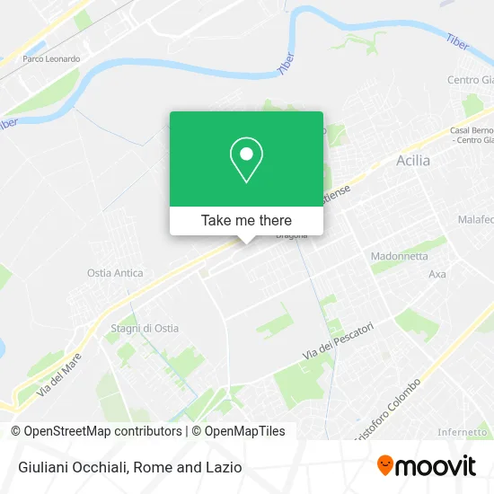 Giuliani Occhiali map