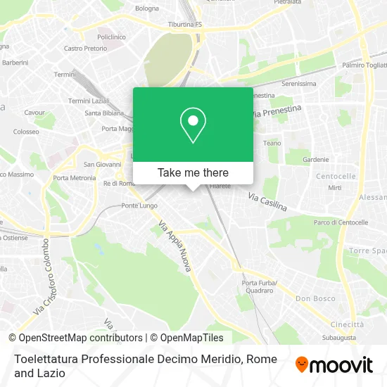 Toelettatura Professionale Decimo Meridio map