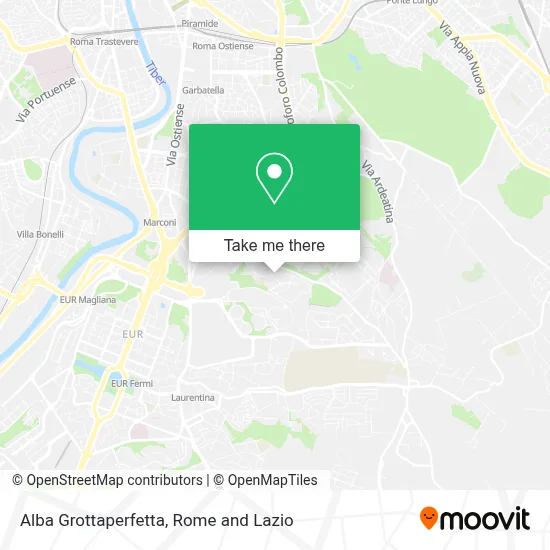 Alba Grottaperfetta map