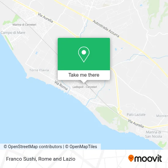Franco Sushi map