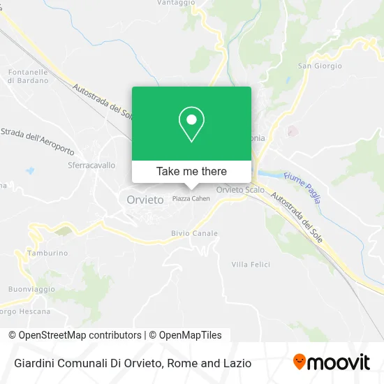 Giardini Comunali Di Orvieto map