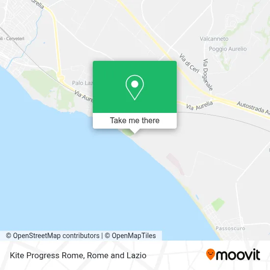Kite Progress Rome map