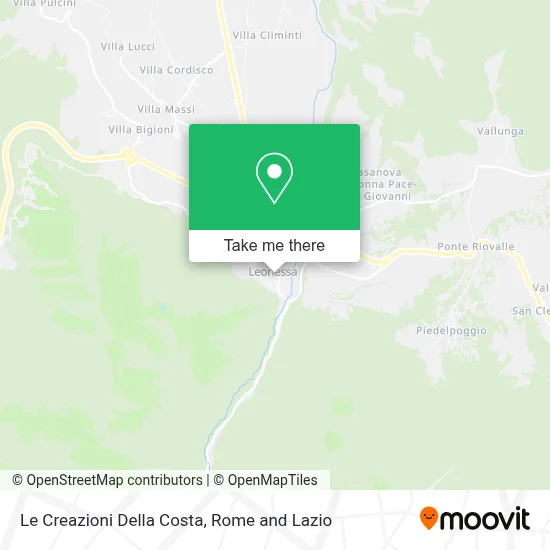 Le Creazioni Della Costa map