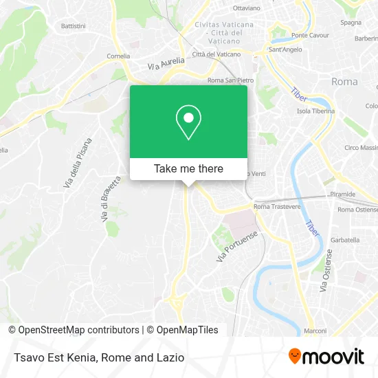 Tsavo Est Kenia map
