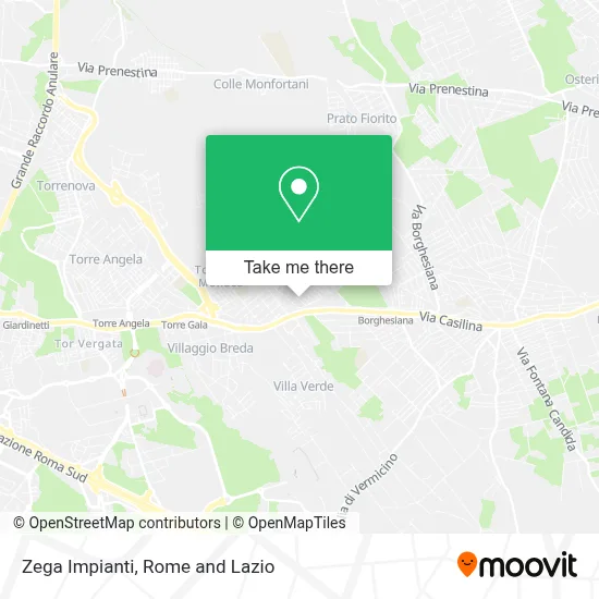 Zega Impianti map