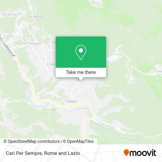 Cari Per Sempre map